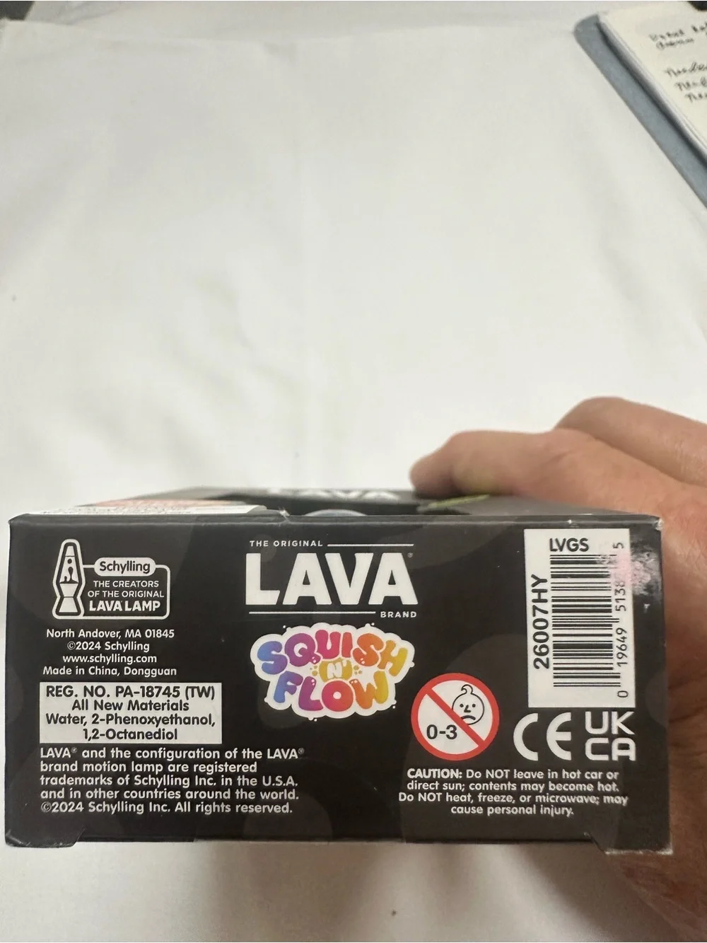 LAVA Glow-in-the-Dark Mini Lava Lamp - Teal & Green squeeze toy